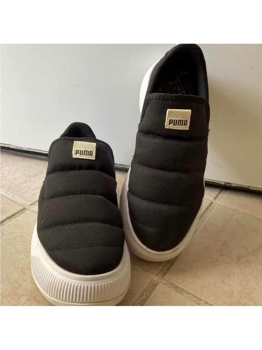 Puma Quilted Slip on Platform Sneaker